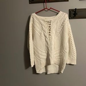 Cream Express Long Sweater